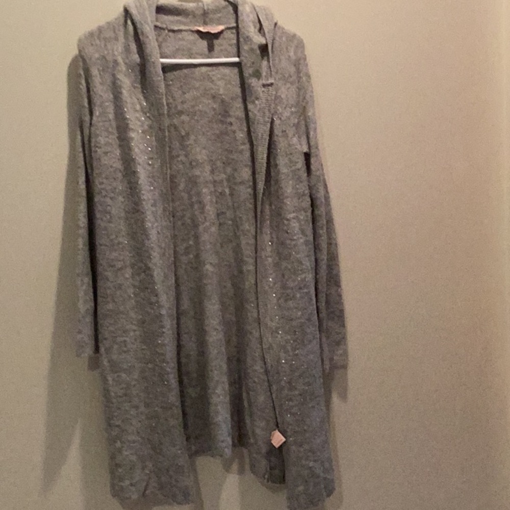 Juicy couture small cardigan in grey with shimmer
